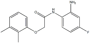 N-(2-amino-4-fluorophenyl)-2-(2,3-dimethylphenoxy)acetamide Struktur