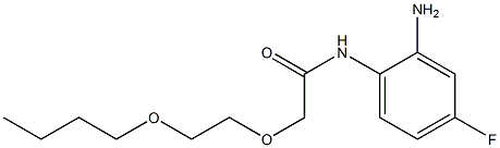 N-(2-amino-4-fluorophenyl)-2-(2-butoxyethoxy)acetamide Struktur