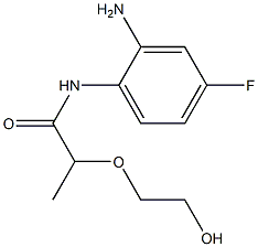 N-(2-amino-4-fluorophenyl)-2-(2-hydroxyethoxy)propanamide Struktur