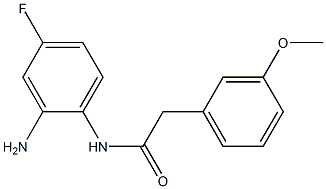 N-(2-amino-4-fluorophenyl)-2-(3-methoxyphenyl)acetamide Struktur