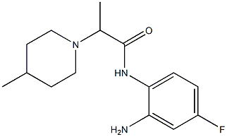 N-(2-amino-4-fluorophenyl)-2-(4-methylpiperidin-1-yl)propanamide Struktur