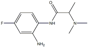 N-(2-amino-4-fluorophenyl)-2-(dimethylamino)propanamide Struktur