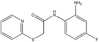 N-(2-amino-4-fluorophenyl)-2-(pyridin-2-ylsulfanyl)acetamide Struktur