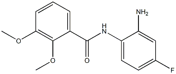 N-(2-amino-4-fluorophenyl)-2,3-dimethoxybenzamide Struktur