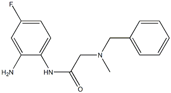 N-(2-amino-4-fluorophenyl)-2-[benzyl(methyl)amino]acetamide Struktur