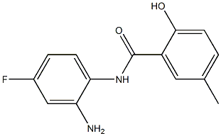 N-(2-amino-4-fluorophenyl)-2-hydroxy-5-methylbenzamide Struktur