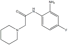 N-(2-amino-4-fluorophenyl)-2-piperidin-1-ylacetamide Struktur