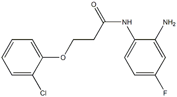 N-(2-amino-4-fluorophenyl)-3-(2-chlorophenoxy)propanamide Struktur