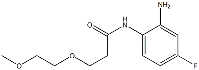 N-(2-amino-4-fluorophenyl)-3-(2-methoxyethoxy)propanamide Struktur