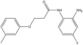 N-(2-amino-4-fluorophenyl)-3-(3-methylphenoxy)propanamide Struktur