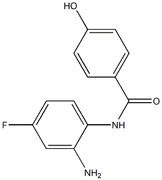 N-(2-amino-4-fluorophenyl)-4-hydroxybenzamide Struktur