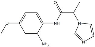 N-(2-amino-4-methoxyphenyl)-2-(1H-imidazol-1-yl)propanamide Struktur