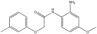 N-(2-amino-4-methoxyphenyl)-2-(3-methylphenoxy)acetamide Struktur