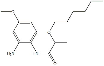 N-(2-amino-4-methoxyphenyl)-2-(hexyloxy)propanamide Struktur