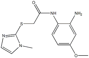 N-(2-amino-4-methoxyphenyl)-2-[(1-methyl-1H-imidazol-2-yl)sulfanyl]acetamide Struktur