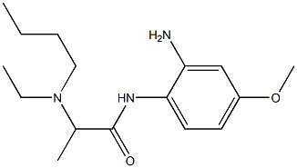 N-(2-amino-4-methoxyphenyl)-2-[butyl(ethyl)amino]propanamide Struktur