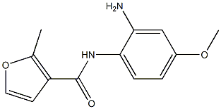 N-(2-amino-4-methoxyphenyl)-2-methyl-3-furamide Struktur