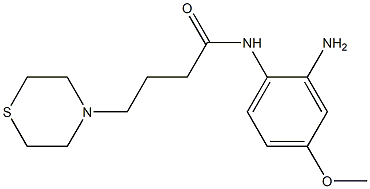 N-(2-amino-4-methoxyphenyl)-4-(thiomorpholin-4-yl)butanamide Struktur