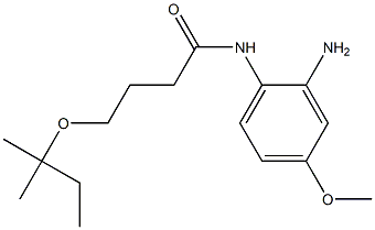 N-(2-amino-4-methoxyphenyl)-4-[(2-methylbutan-2-yl)oxy]butanamide Struktur