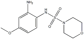 N-(2-amino-4-methoxyphenyl)morpholine-4-sulfonamide Struktur