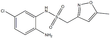 N-(2-amino-5-chlorophenyl)-1-(5-methyl-1,2-oxazol-3-yl)methanesulfonamide Struktur