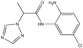 N-(2-amino-5-chlorophenyl)-2-(1H-1,2,4-triazol-1-yl)propanamide Struktur