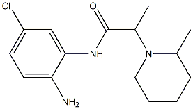 N-(2-amino-5-chlorophenyl)-2-(2-methylpiperidin-1-yl)propanamide Struktur