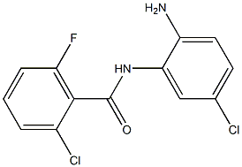 N-(2-amino-5-chlorophenyl)-2-chloro-6-fluorobenzamide Struktur