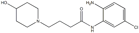 N-(2-amino-5-chlorophenyl)-4-(4-hydroxypiperidin-1-yl)butanamide Struktur