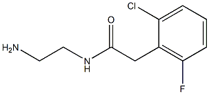 N-(2-aminoethyl)-2-(2-chloro-6-fluorophenyl)acetamide Struktur