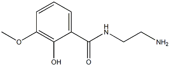 N-(2-aminoethyl)-2-hydroxy-3-methoxybenzamide Struktur