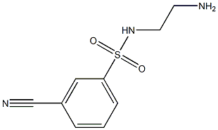 N-(2-aminoethyl)-3-cyanobenzene-1-sulfonamide Struktur