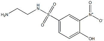 N-(2-aminoethyl)-4-hydroxy-3-nitrobenzene-1-sulfonamide Struktur