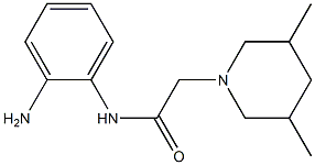 N-(2-aminophenyl)-2-(3,5-dimethylpiperidin-1-yl)acetamide Struktur