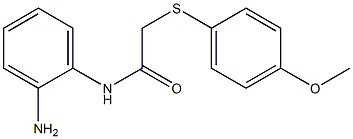 N-(2-aminophenyl)-2-[(4-methoxyphenyl)sulfanyl]acetamide Struktur