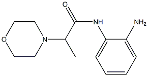 N-(2-aminophenyl)-2-morpholin-4-ylpropanamide Struktur