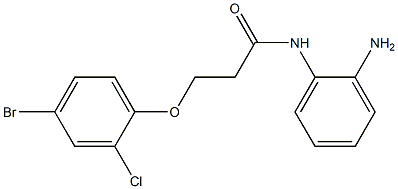 N-(2-aminophenyl)-3-(4-bromo-2-chlorophenoxy)propanamide Struktur