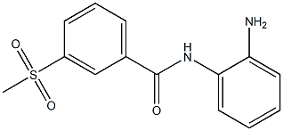 N-(2-aminophenyl)-3-(methylsulfonyl)benzamide Struktur