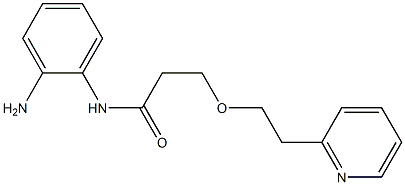 N-(2-aminophenyl)-3-[2-(pyridin-2-yl)ethoxy]propanamide Struktur