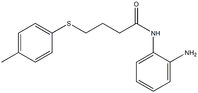 N-(2-aminophenyl)-4-[(4-methylphenyl)sulfanyl]butanamide Struktur