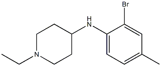 N-(2-bromo-4-methylphenyl)-1-ethylpiperidin-4-amine Struktur