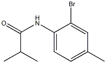 N-(2-bromo-4-methylphenyl)-2-methylpropanamide Struktur