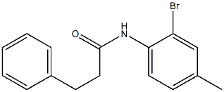 N-(2-bromo-4-methylphenyl)-3-phenylpropanamide Struktur