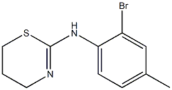 N-(2-bromo-4-methylphenyl)-5,6-dihydro-4H-1,3-thiazin-2-amine Struktur