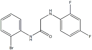 N-(2-bromophenyl)-2-[(2,4-difluorophenyl)amino]acetamide Struktur