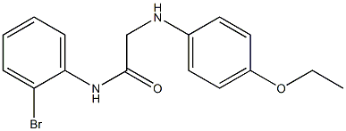 N-(2-bromophenyl)-2-[(4-ethoxyphenyl)amino]acetamide Struktur