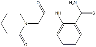 N-(2-carbamothioylphenyl)-2-(2-oxopiperidin-1-yl)acetamide Struktur