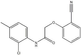 N-(2-chloro-4-methylphenyl)-2-(2-cyanophenoxy)acetamide Struktur