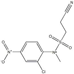 N-(2-chloro-4-nitrophenyl)-2-cyano-N-methylethane-1-sulfonamido Struktur