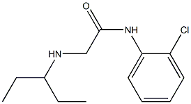 N-(2-chlorophenyl)-2-(pentan-3-ylamino)acetamide Struktur